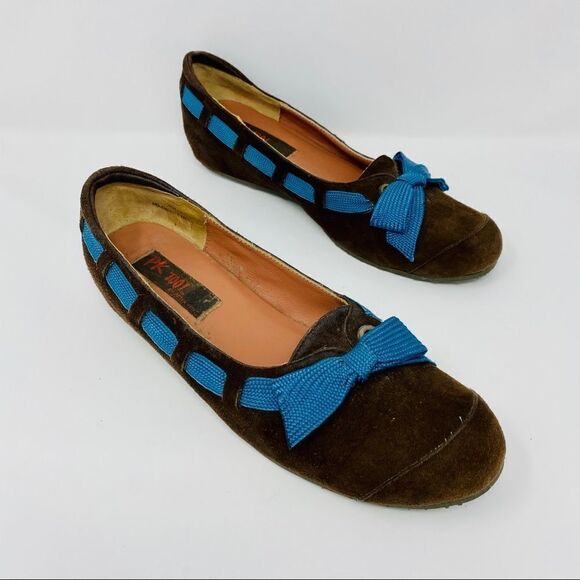 Peter Kent - Brown Slip-Ons w/ Bows (8) - Picture 2 of 10